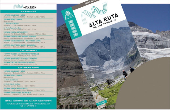 Carte de randonnée - "Alta Ruta de los Perdidos" : Mont Perdu & Vignemale (Pyrénées, Espagne) | Alpina carte pliée Editorial Alpina 