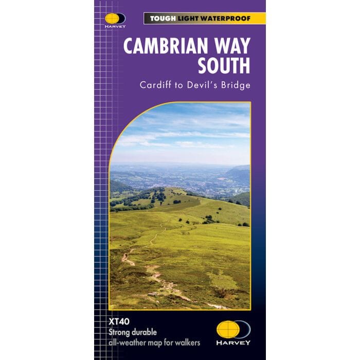 Carte de randonnée - Cambrian Way South XT40 | Harvey Maps carte pliée Harvey Maps 