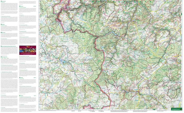 Carte de randonnée et cycliste n° WKD5371 - Eifel National Park, Nideggen, Monschau, Scheliden | Freytag & Berndt carte pliée Freytag & Berndt 
