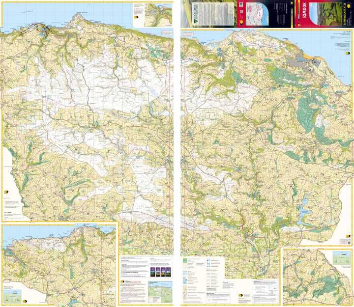 Carte de randonnée - Exmoor XT25 | Harvey Maps - Superwalker maps carte pliée Harvey Maps 