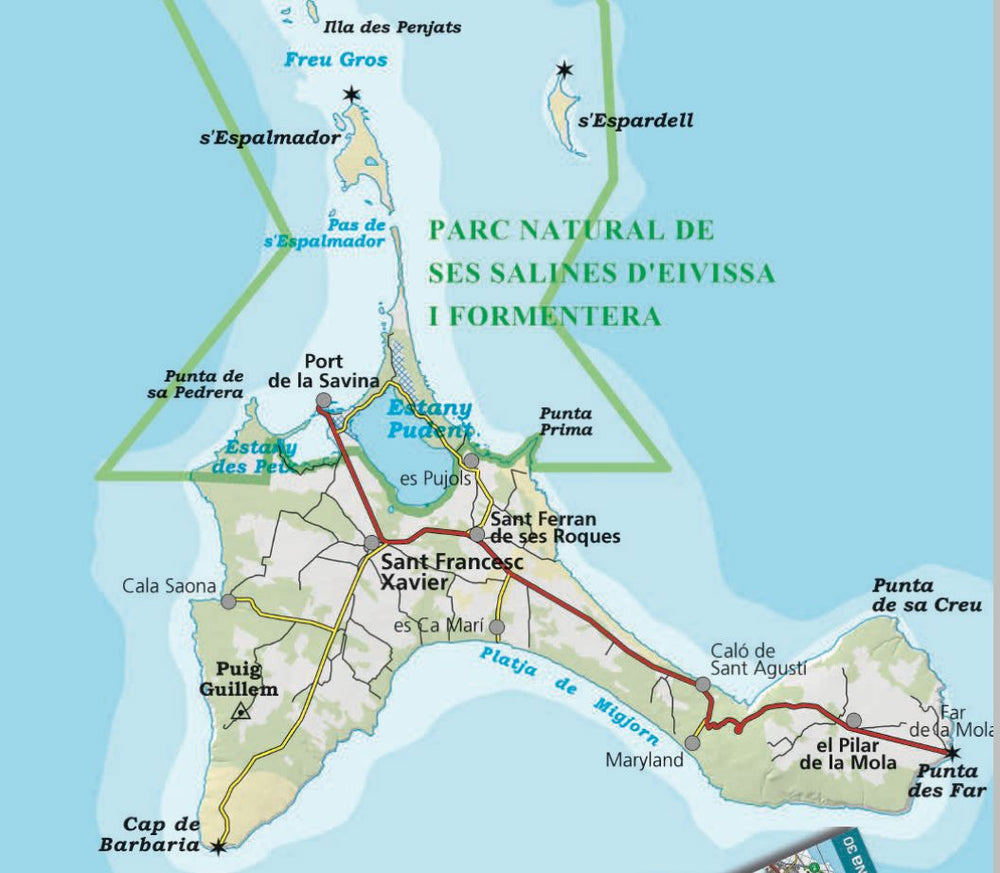 Carte de randonnée - Formentera | Alpina carte pliée Editorial Alpina 