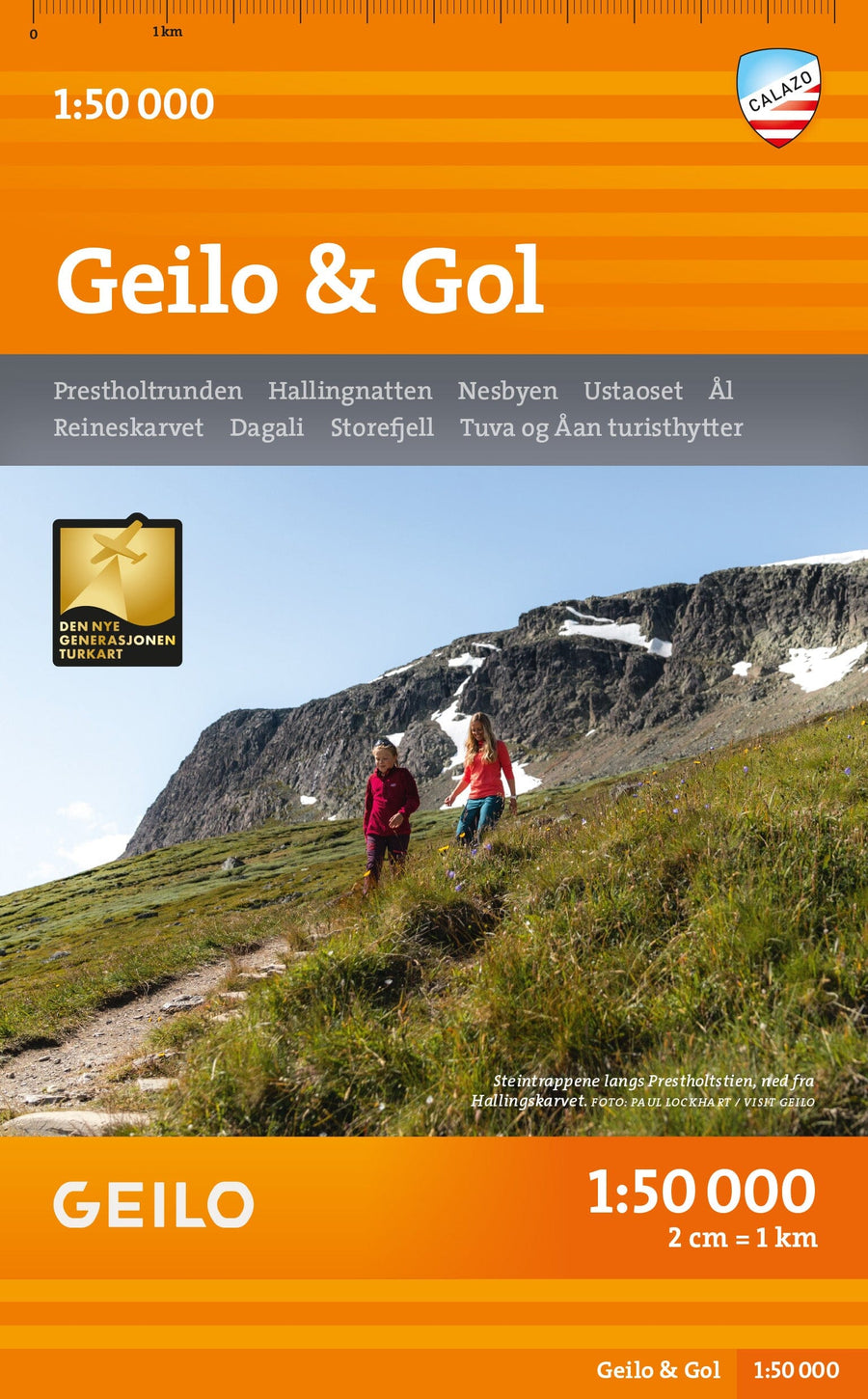 Carte de randonnée - Geilo Gol (Norvège) | Calazo - 1/50 000 carte pliée Calazo 