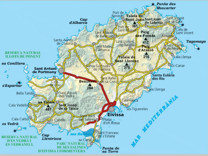Carte de randonnée - Ibiza | Alpina carte pliée Editorial Alpina 