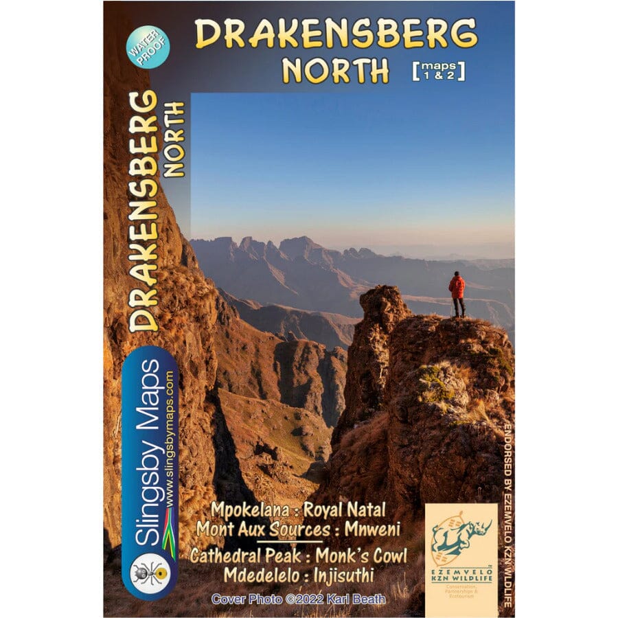 Carte de randonnée imperméable - Drakensberg Nord (Afrique du Sud) | Tracks4Africa carte pliée Tracks4Africa 