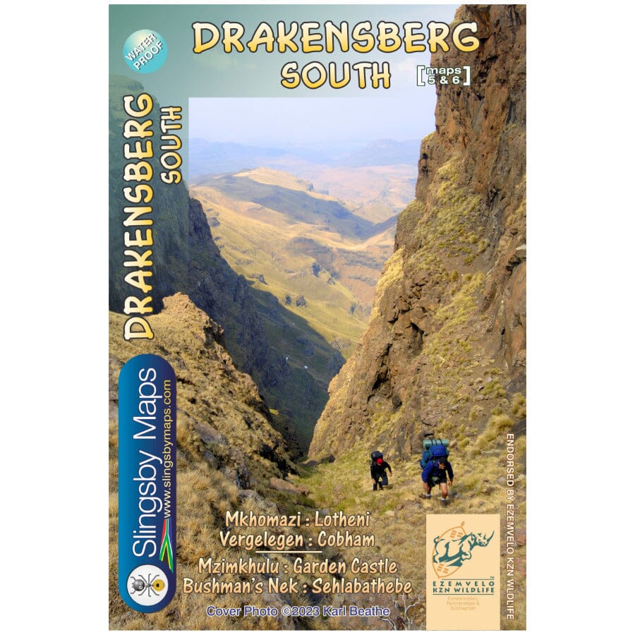 Carte de randonnée imperméable - Drakensberg Sud (Afrique du Sud) | Tracks4Africa carte pliée Tracks4Africa 