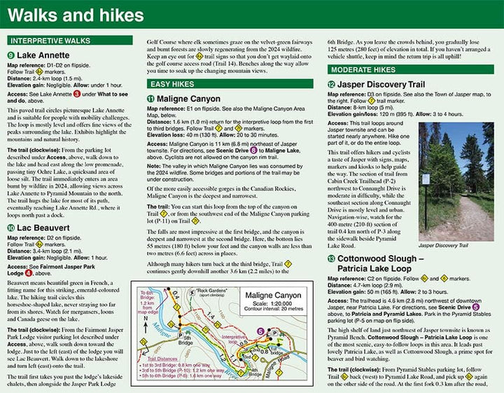 Carte de randonnée - Jasper Up-Close (Alberta) | Gem Trek carte pliée Gem Trek Publishing 