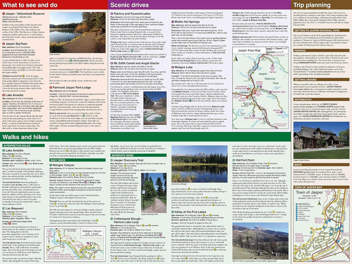 Carte de randonnée - Jasper Up-Close (Alberta) | Gem Trek carte pliée Gem Trek Publishing 