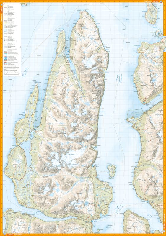 Carte de randonnée - Lyngen (Norvège) | Calazo - 1/50 000 carte pliée Calazo 