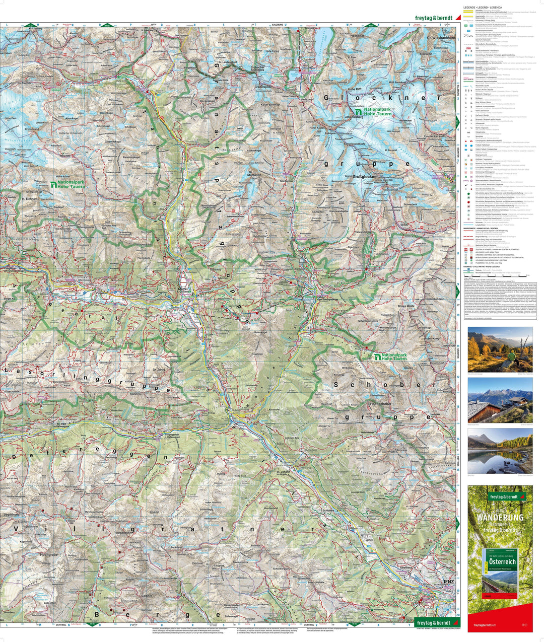 Carte de randonnée - Matrei, Defereggen, Virgental (Alpes autrichiennes), n° WK123 | Freytag & Berndt carte pliée Freytag & Berndt 