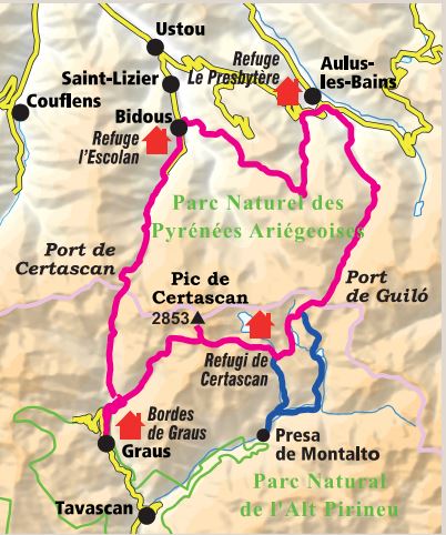 Carte de randonnée - Muntanyes de Llibertat guide + carte Alt Pirineu (Pyrénées, Ariège) | Alpina carte pliée Editorial Alpina 