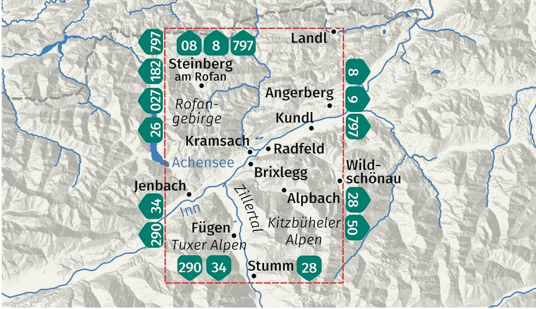 Carte de randonnée n° 028 - Alpbachtal, Seenland (Autriche) | Kompass carte pliée Kompass 