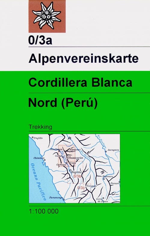 Carte de randonnée n° 0/3a - Cordillère Blanche Nord (Pérou) | Alpenverein carte pliée Alpenverein 