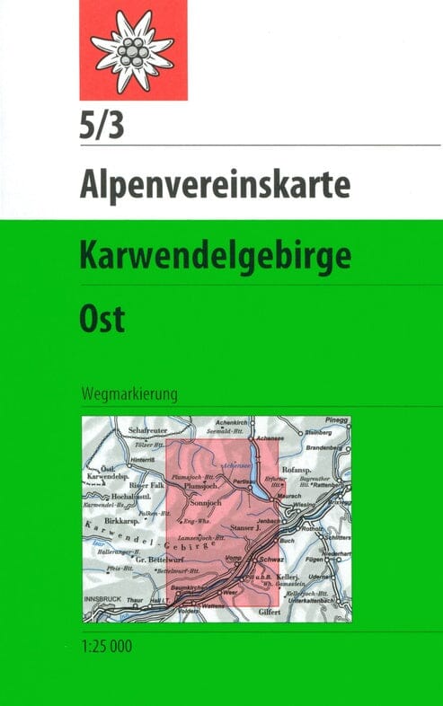 Carte de randonnée n° 05/3 - Karwendelgebirge Est (Alpes autrichiennes) | Alpenverein carte pliée Alpenverein 