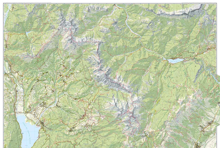 Carte de randonnée n° 12 - Alpago, Cansiglio, Piancavallo et Valcellina (Dolomites, Italie) | Tabacco carte pliée Tabacco 