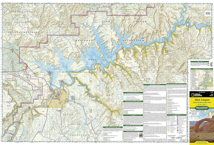 Carte de randonnée n° 213 - Parc de Glen Canyon (Utah, Arizona) | National Geographic carte pliée National Geographic 