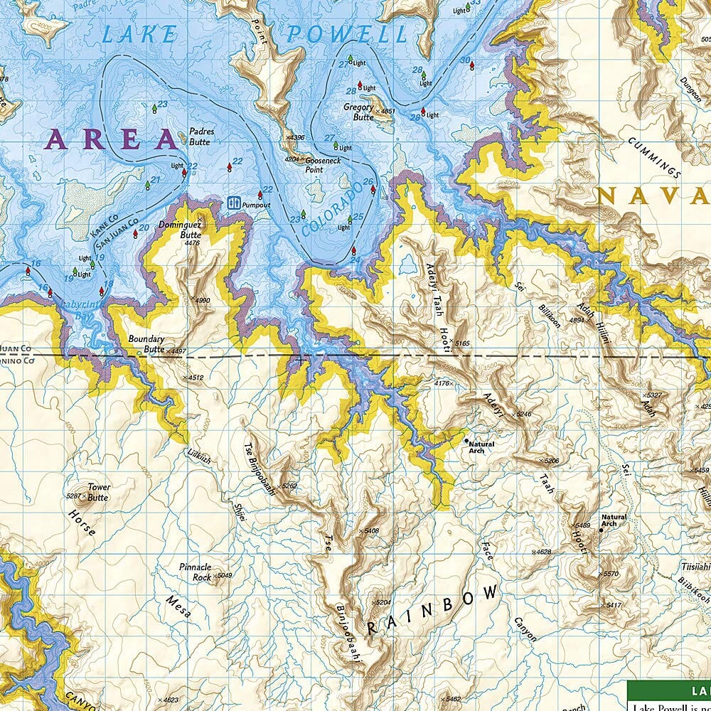 Carte de randonnée n° 213 - Parc de Glen Canyon (Utah, Arizona) | National Geographic carte pliée National Geographic 