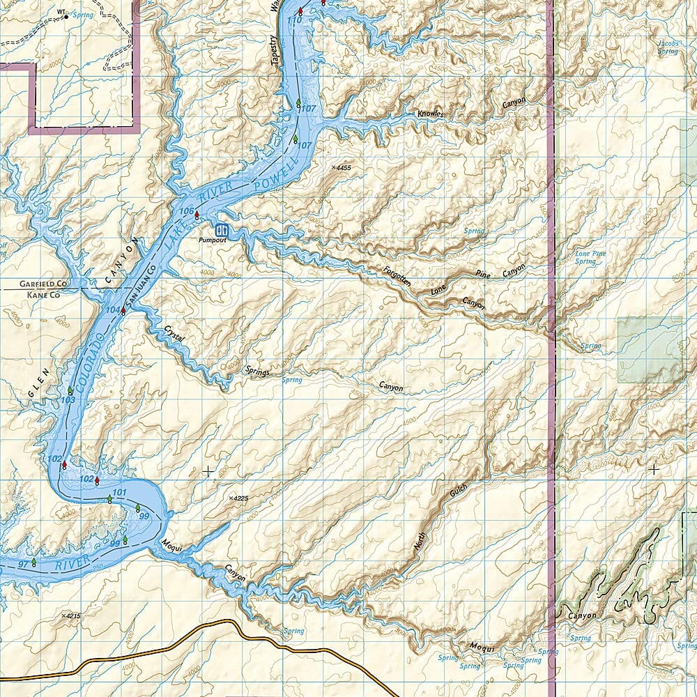 Carte de randonnée n° 213 - Parc de Glen Canyon (Utah, Arizona) | National Geographic carte pliée National Geographic 