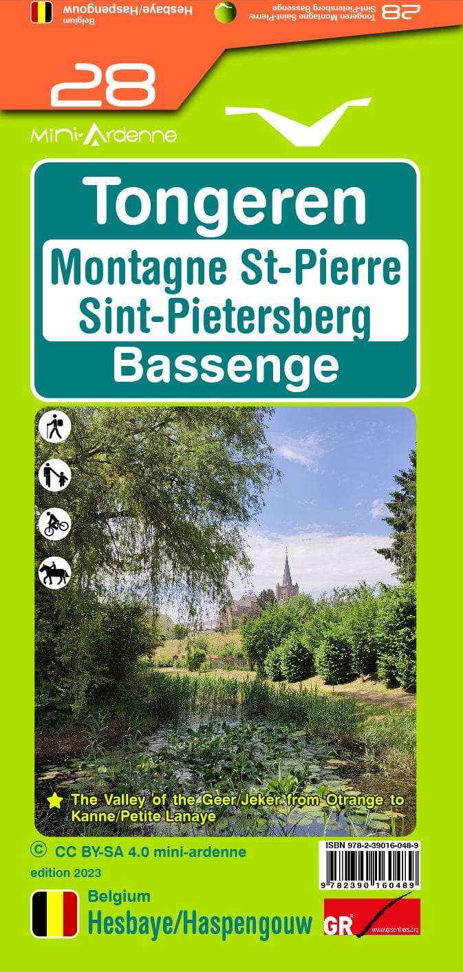 Carte de randonnée n° 28 - Tongeren, Sint-Pietersberg, Bassenge | Mini Planet carte pliée Mini Planet 