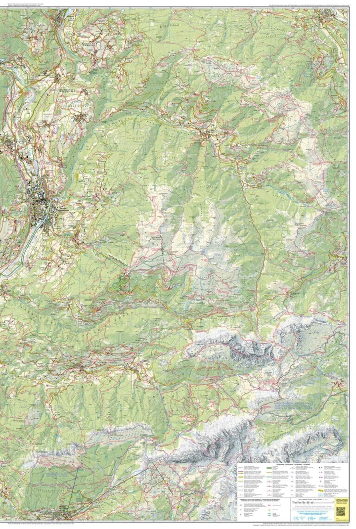 Carte de randonnée n° 30 - Bressanone & Val de Funes (italie) | Tabacco carte pliée Tabacco 