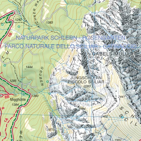 Carte de randonnée n° 34 - Bolzano et Renon (Italie) | Tabacco carte pliée Tabacco 