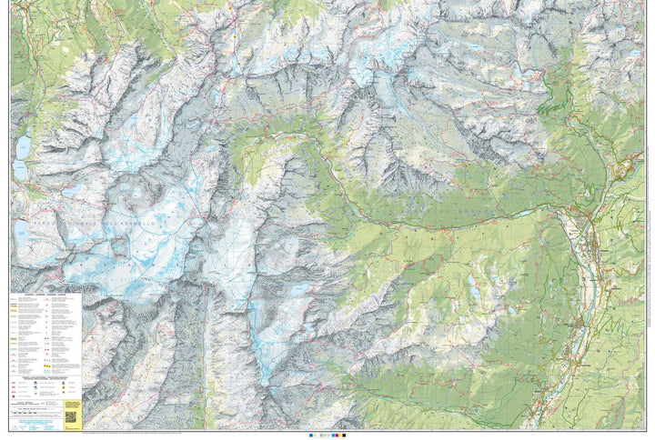 Carte de randonnée n° 52 - Massif d'Adamello-Presanella (Italie) | Tabacco carte pliée Tabacco 