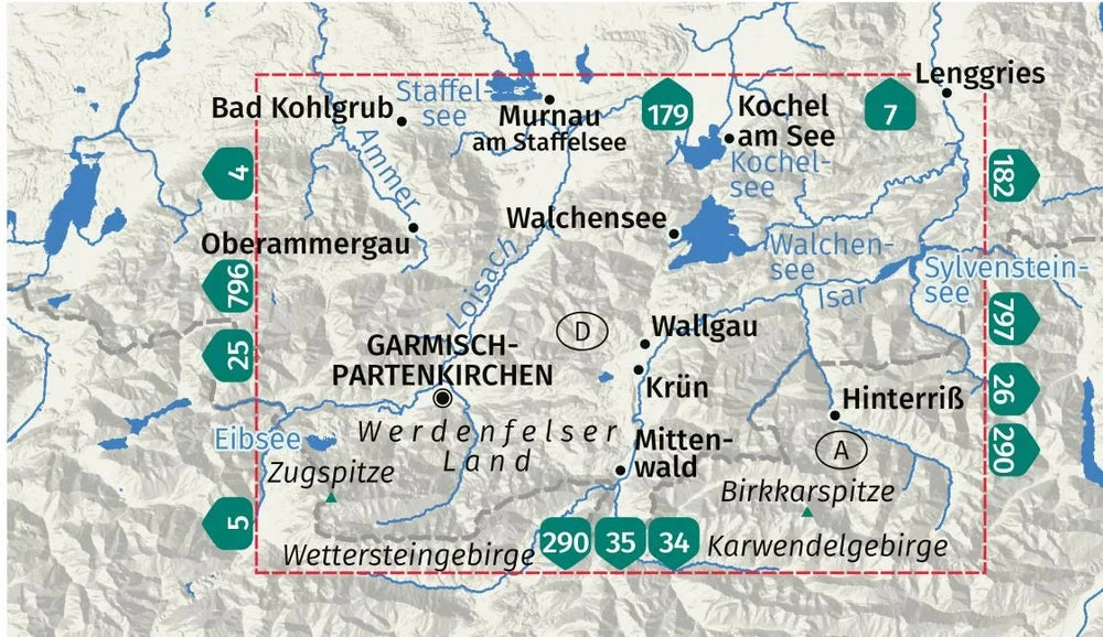 Carte de randonnée n° 6 - Alpenwelt Karwendel (Allemagne, Autriche) | Kompass carte pliée Kompass 