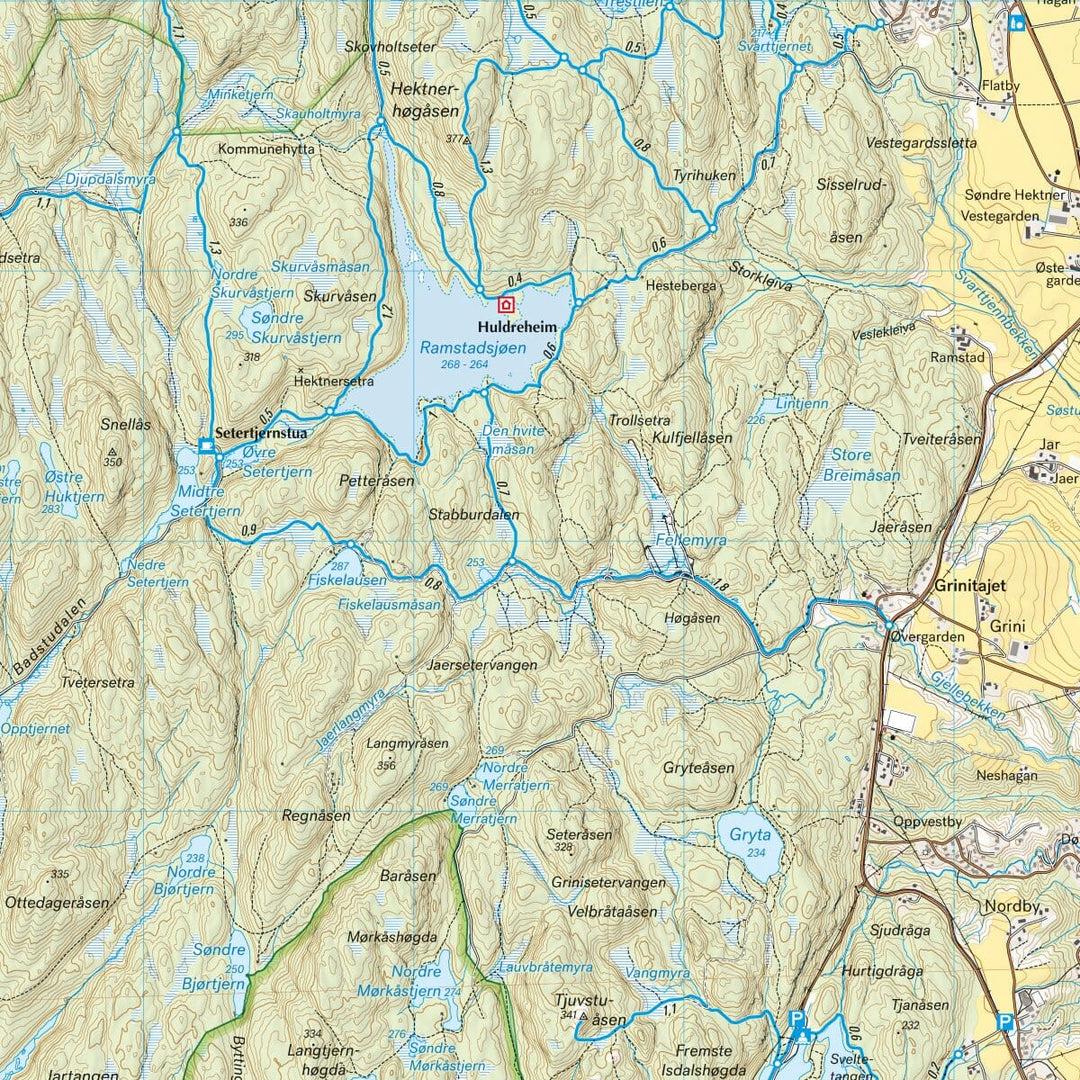 Carte de randonnée - Oslo Est - Stikart (Norvège) | Calazo carte pliée Calazo 