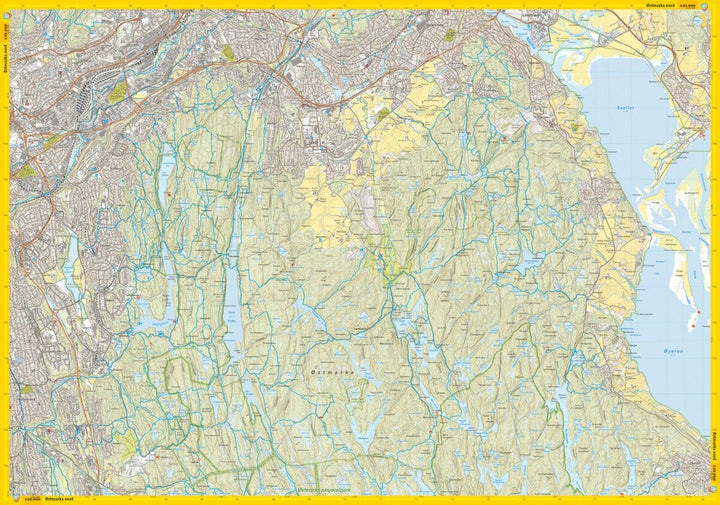 Carte de randonnée - Oslo Est - Stikart (Norvège) | Calazo carte pliée Calazo 