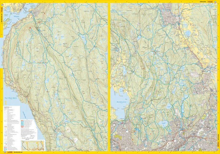 Carte de randonnée - Oslo Sud - Stikart (Norvège) | Calazo carte pliée Calazo 