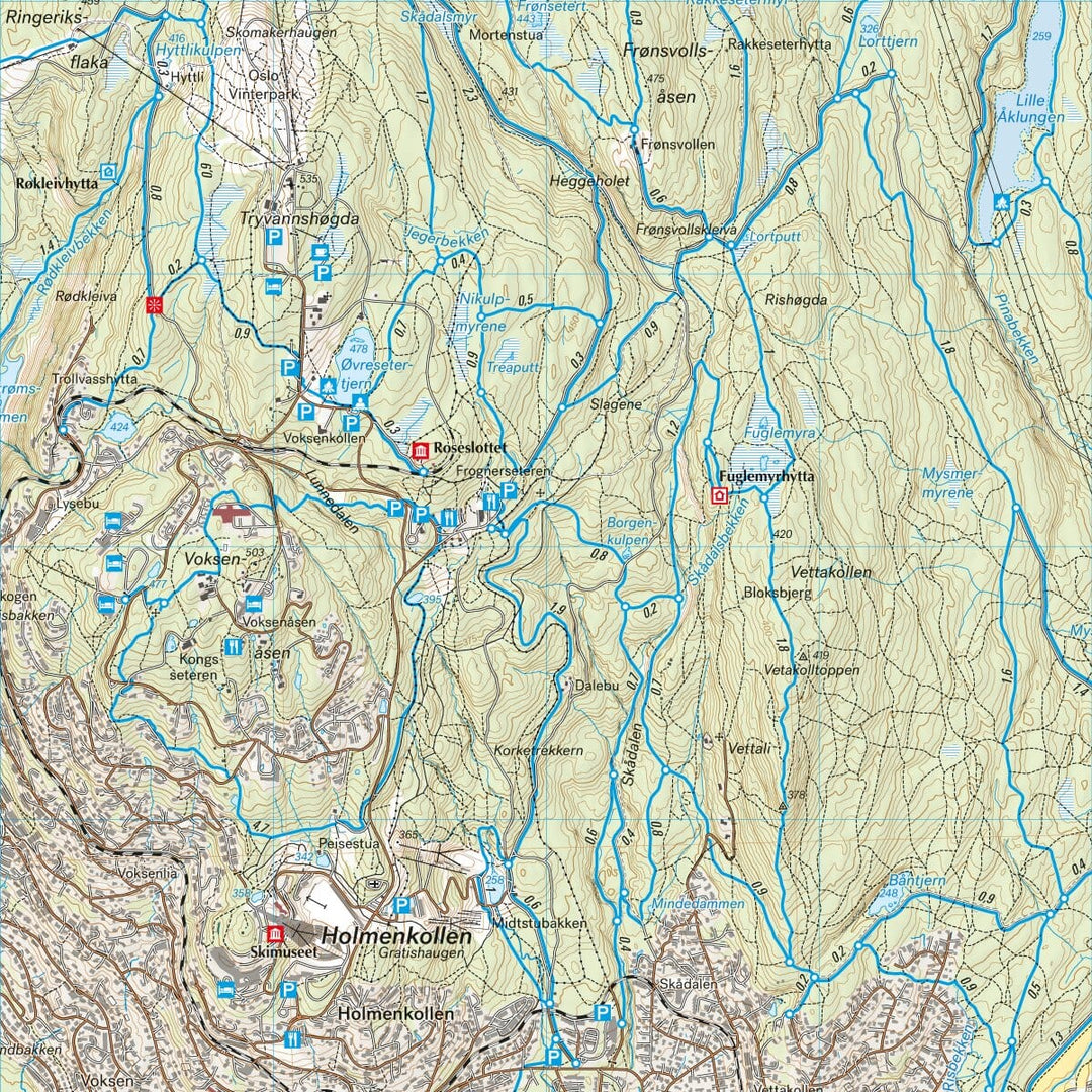 Carte de randonnée - Oslo Sud - Stikart (Norvège) | Calazo carte pliée Calazo 