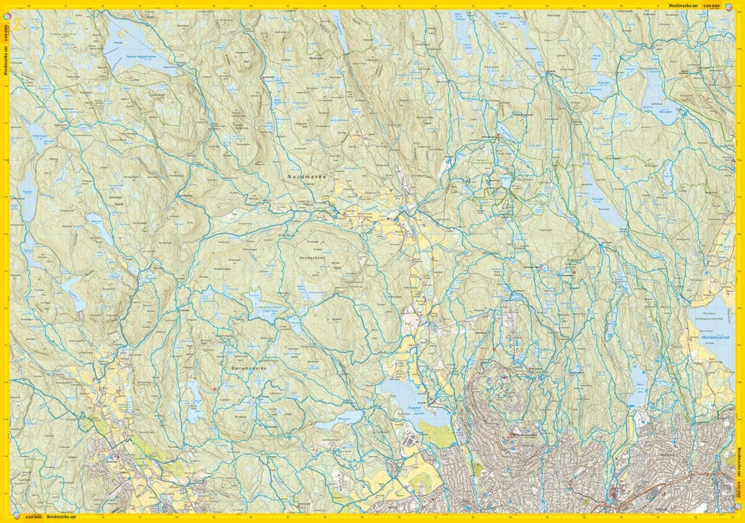 Carte de randonnée - Oslo Sud - Stikart (Norvège) | Calazo carte pliée Calazo 