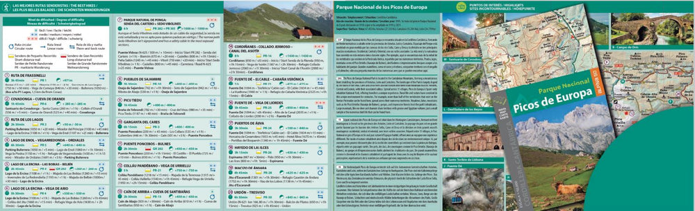 Carte de randonnée - Parc National des Pics d'Europe | Alpina carte pliée Editorial Alpina 
