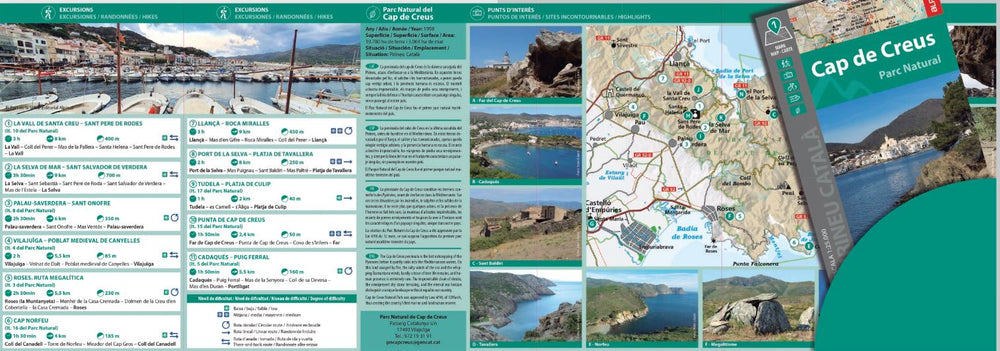 Carte de randonnée - Parc naturel du Cap de Creus (Catalogne) | Alpina carte pliée Editorial Alpina 