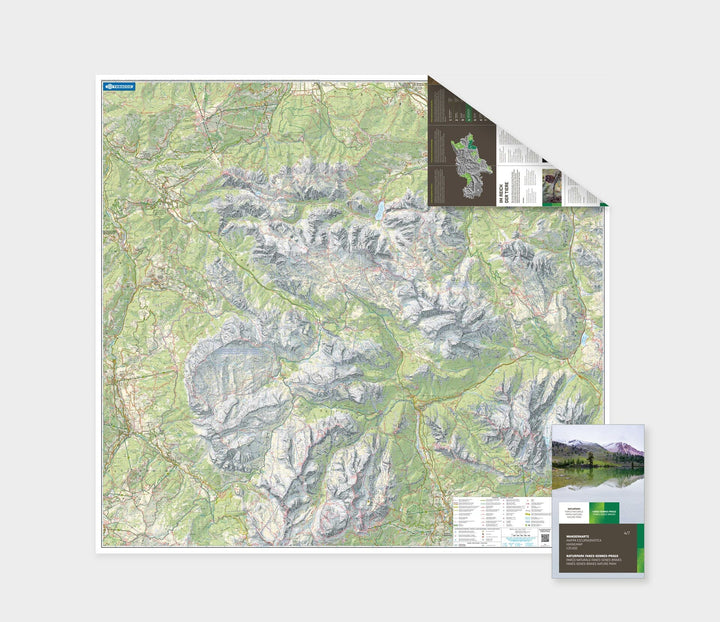 Carte de randonnée - Parc naturel Fanes-Sennes-Braie (Tyrol du Sud) | Tabacco carte pliée Tabacco 
