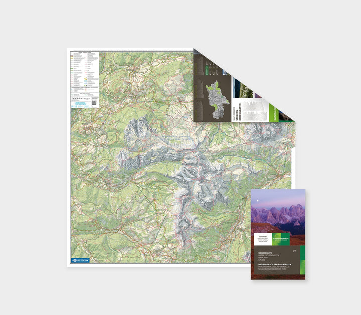 Carte de randonnée - Parco Naturale dello Sciliar - Catinaccio (Tyrol du Sud) | Tabacco carte pliée Tabacco 
