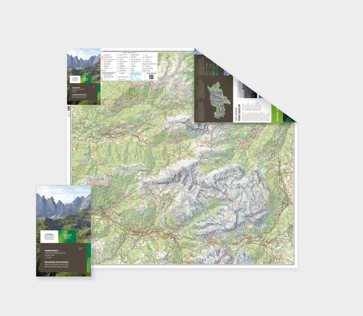 Carte de randonnée - Parco Naturale Puez-Odle / Puez-Geisler (Tyrol du Sud) | Tabacco carte pliée Tabacco 