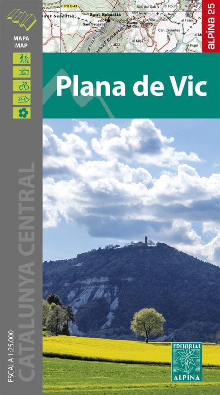 Carte de randonnée - Plana de Vic - Catalunya Central | Editorial Alpina carte pliée Editorial Alpina 