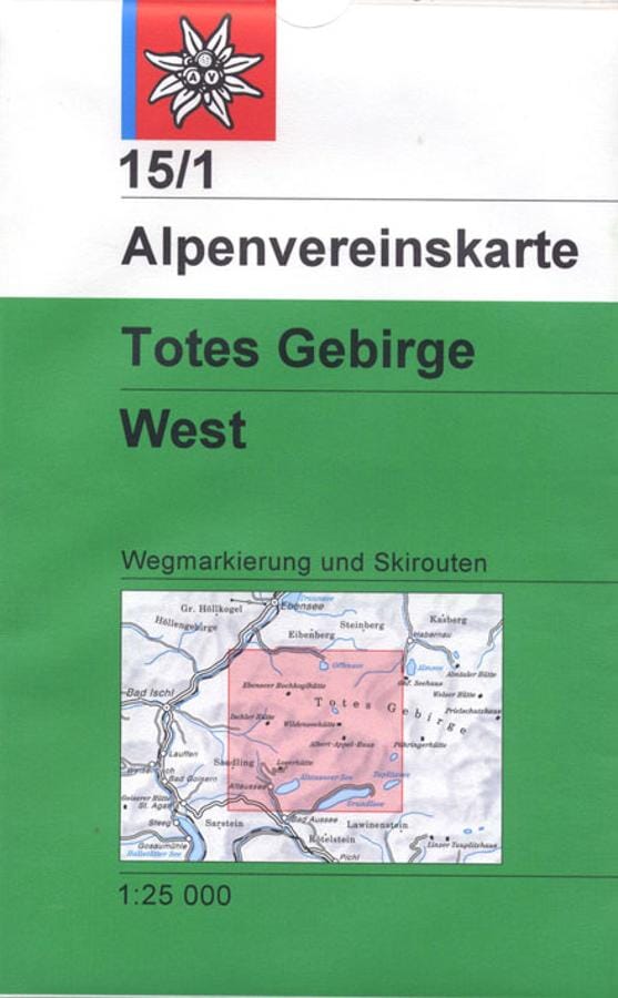 Carte de randonnée & ski n° 15/1 - Totes Gebirge West (Alpes autrichiennes) | Alpenverein carte pliée Alpenverein 