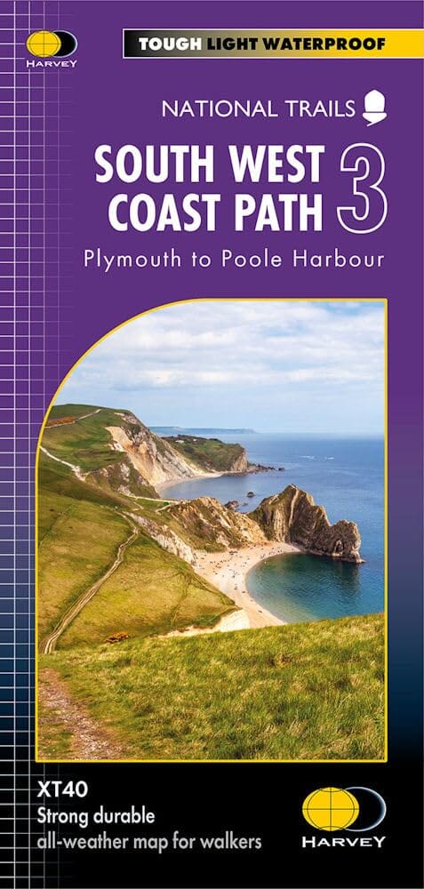 Carte de randonnée - South West Coast Path 3 XT40 | Harvey Maps - National Trail maps carte pliée Harvey Maps 