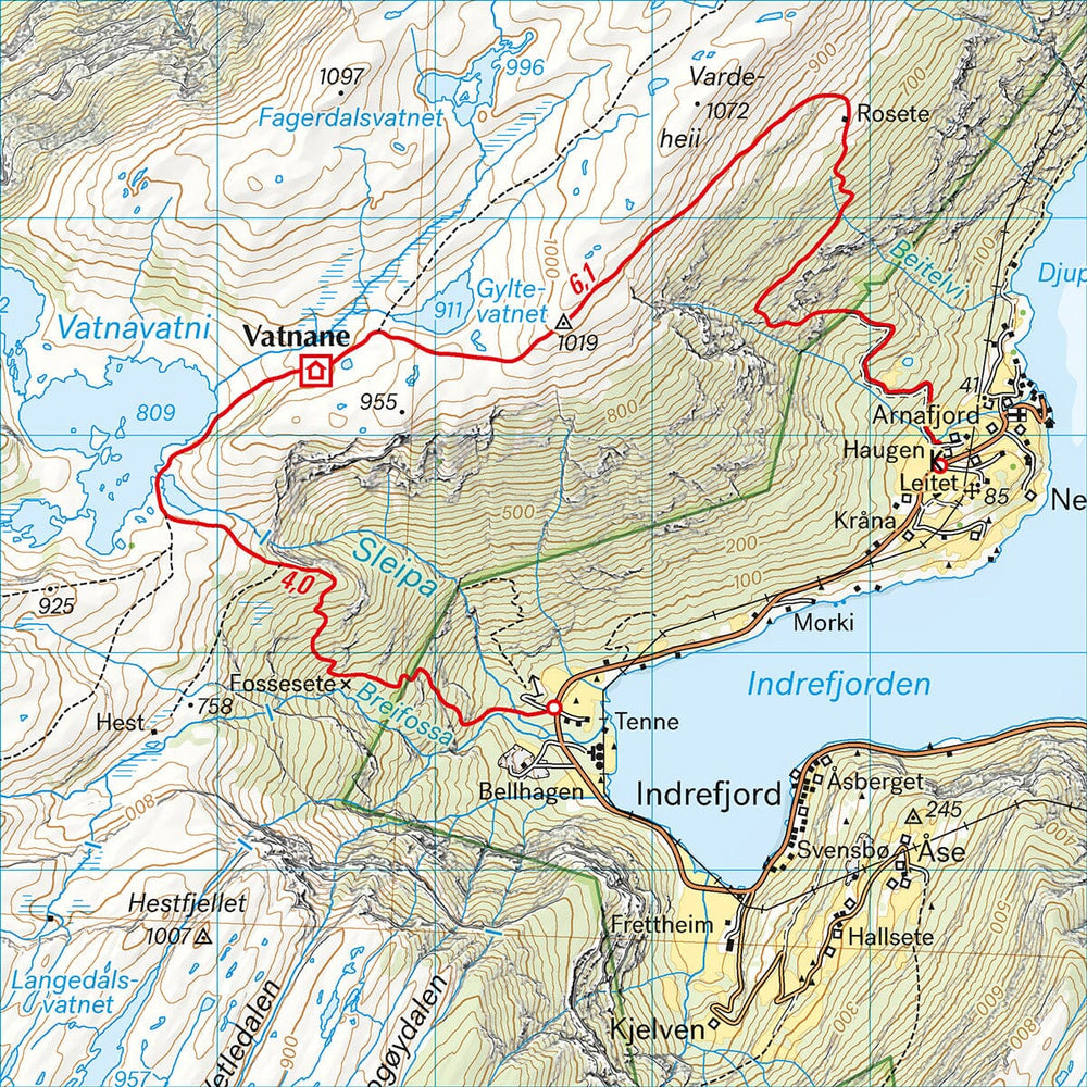 Carte de randonnée - Stølsheimen (Norvège) | Calazo - 1/50 000 carte de randonnée Calazo 