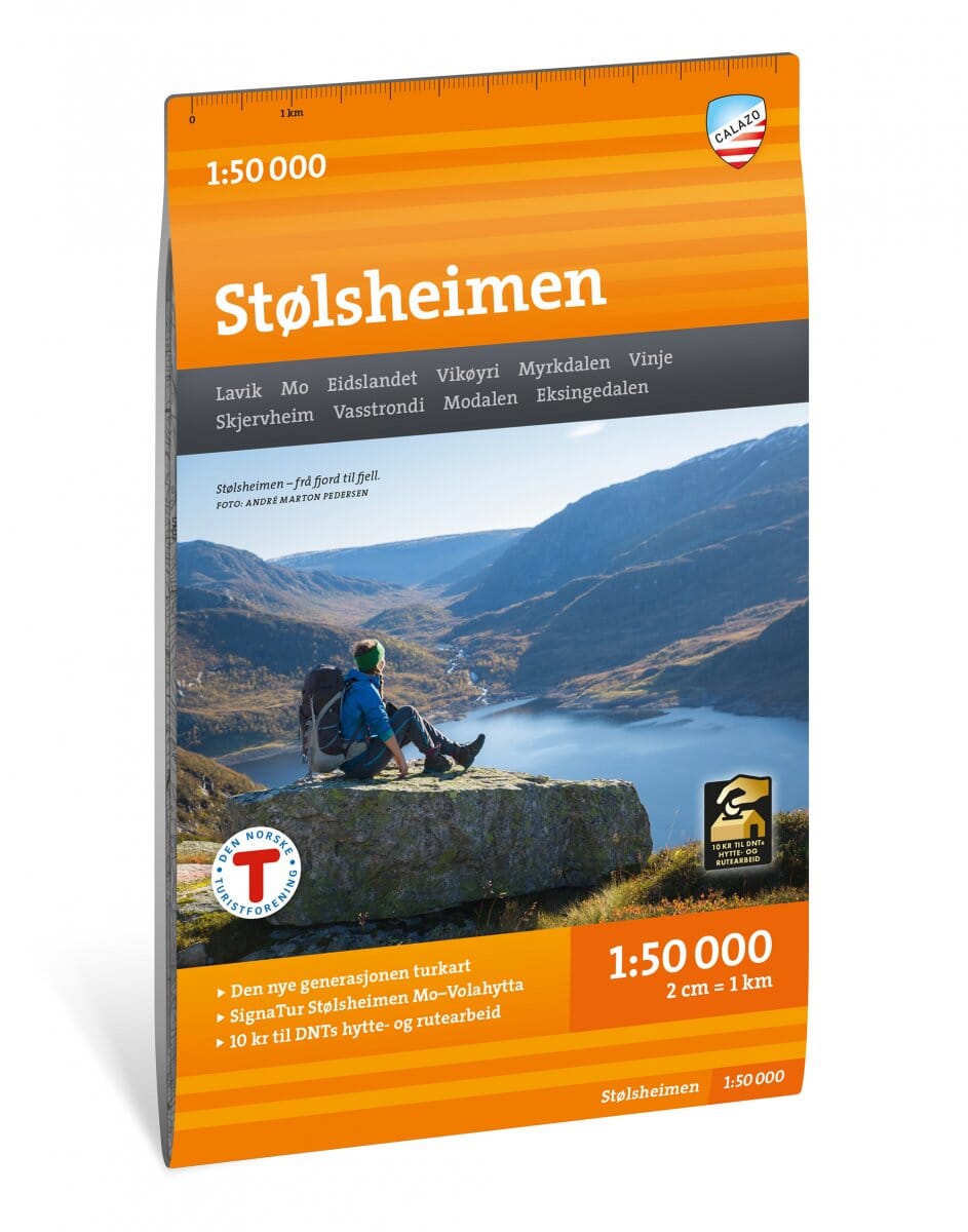 Carte de randonnée - Stølsheimen (Norvège) | Calazo - 1/50 000 carte de randonnée Calazo 