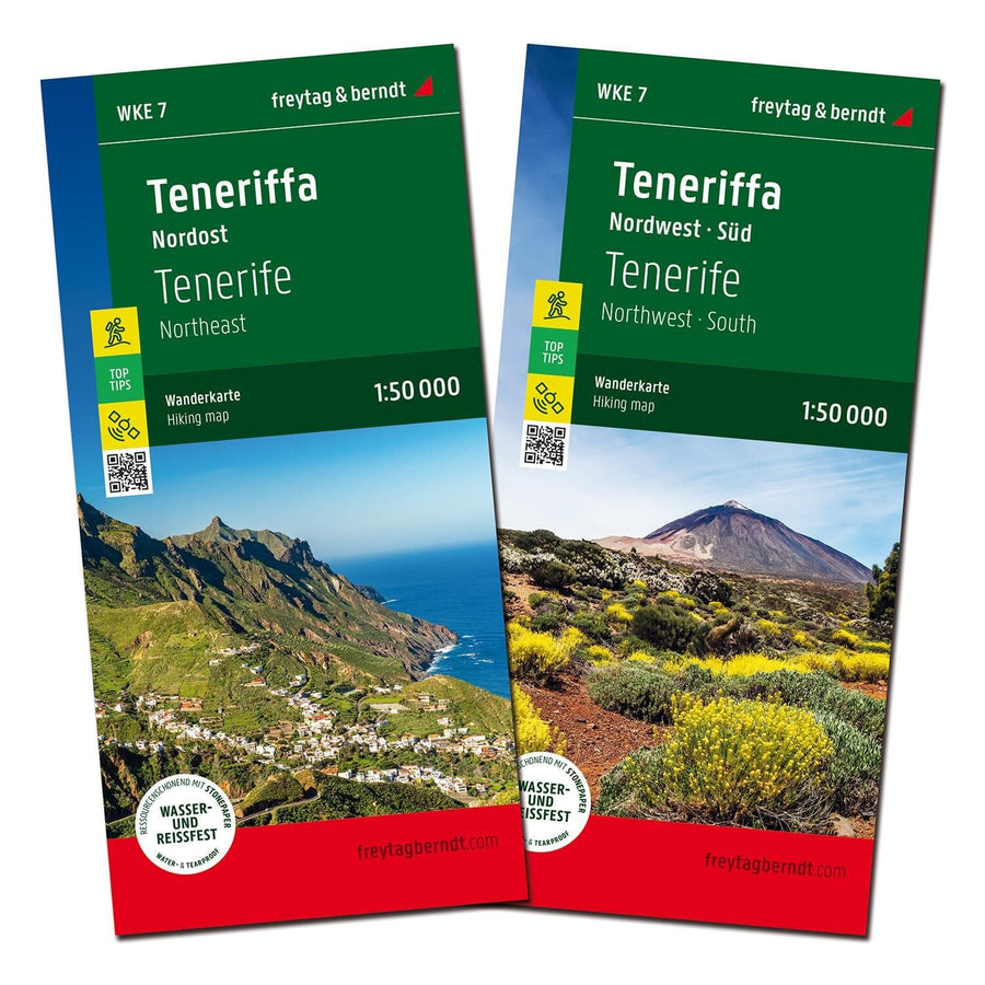 Carte de randonnée - Tenerife Nord et Sud (lot de 2 cartes) | Freytag & Berndt carte de randonnée Freytag & Berndt 