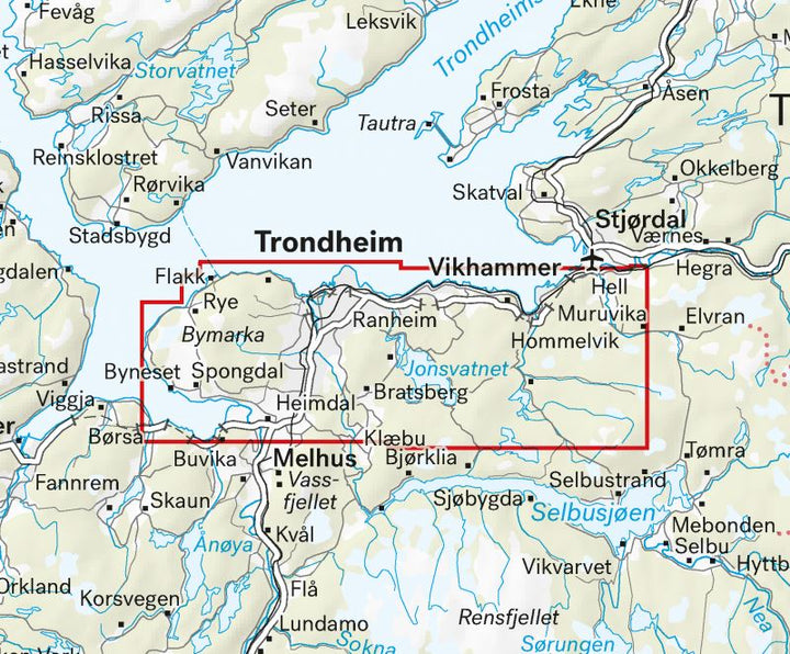 Carte de randonnée - Trondheim & Malvikmarka - Stikart (Norvège) | Calazo carte pliée Calazo 