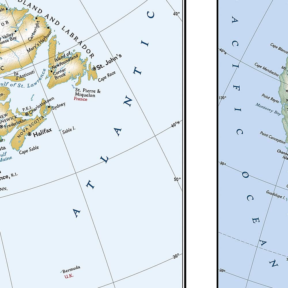 Carte de référence - Amérique du Nord | National Geographic carte pliée National Geographic 