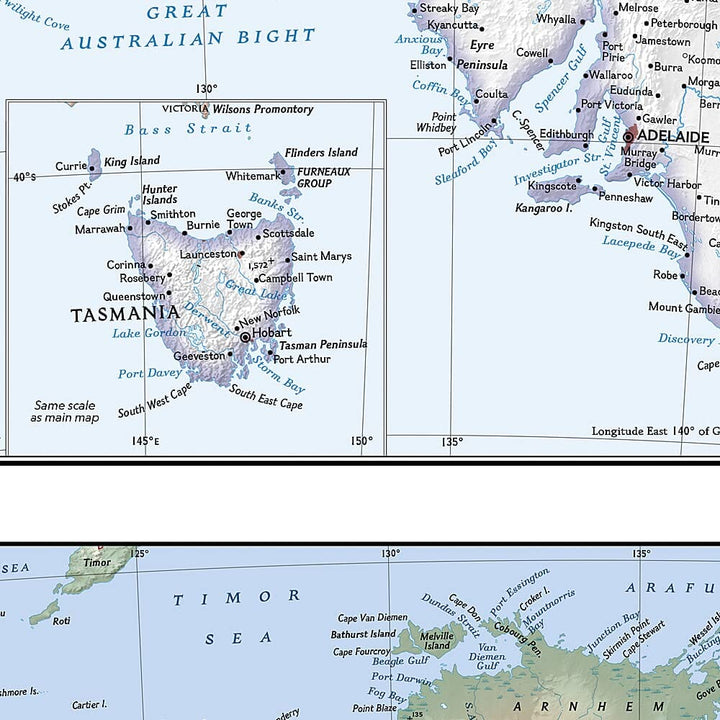 Carte de référence - Australie & Océanie | National Geographic carte pliée National Geographic 