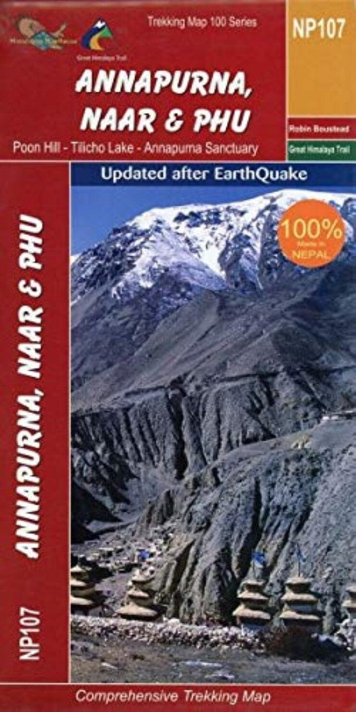 Carte de trekking - Annapurna, Naar et Phu (NP107) | Himalayan MapHouse carte pliée Himalayan MapHouse 