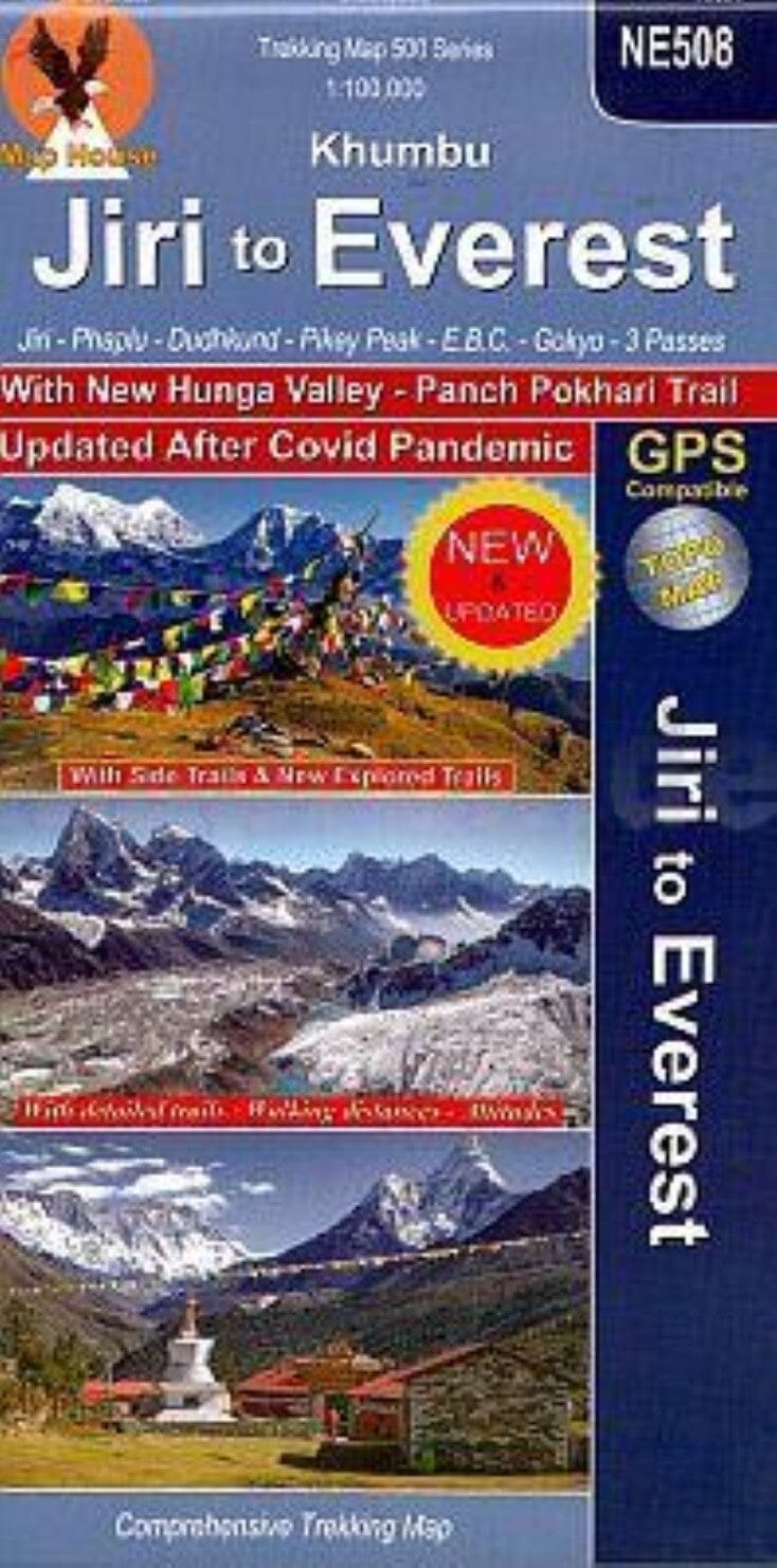 Carte de trekking - Khumbu : Jiri à l'Everest (NE508) | Himalayan MapHouse carte pliée Himalayan MapHouse 