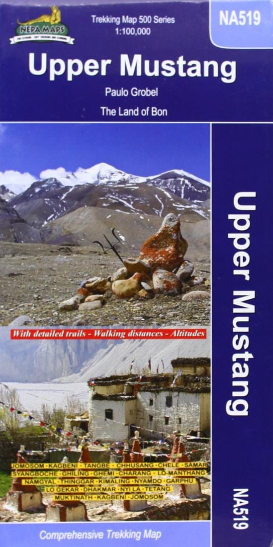 Carte de trekking - Upper & Lower Mustang, Nepal (NA518) | Himalayan MapHouse carte pliée Himalayan MapHouse 