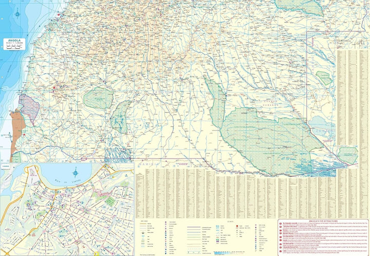 Carte de voyage - Angola | ITM carte pliée ITM 