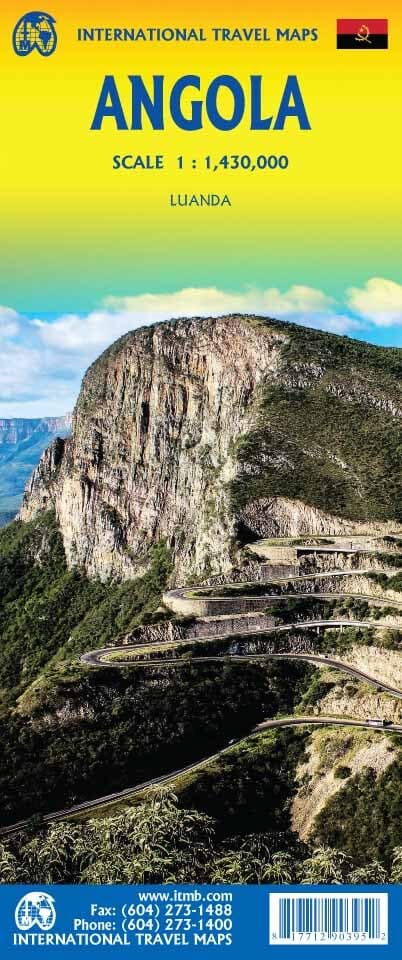 Carte de voyage - Angola | ITM carte pliée ITM 